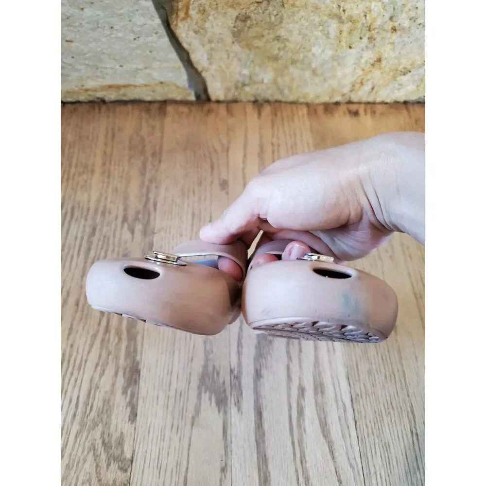 baubles + soles Girls 10 Kaia in Sand Shoes No Bauble/Charm GUC Discontinued
